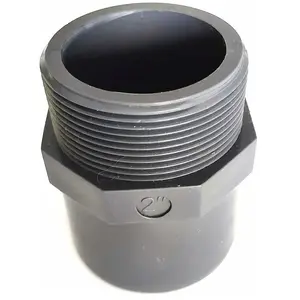ZENLYS Embout Filleté 63mm à coller vers filetage à visser 2" PVC Pression Piscine pas cher