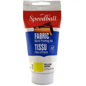 Fabric block printing ink yellow - Speedball