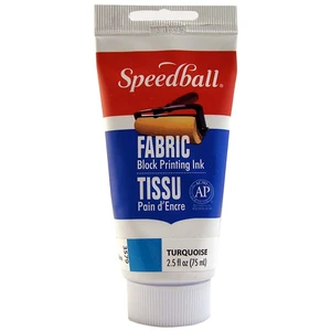 Fabric block printing ink turquoise - Speedball