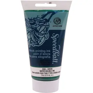 Water-soluble bloc printing ink green - Speedball