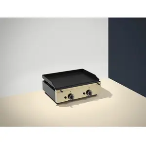 Plancha gaz  - Plaque Lisse 14 mm - 600 x 455 x 230 mm - Pinha2 pas cher