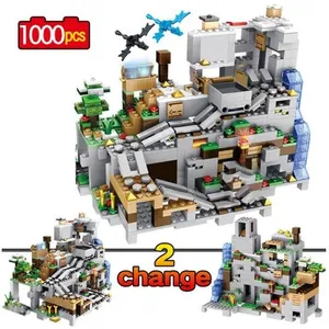 Jeux à construire compatible lego minecraft : LA MINE   1000 pieces pas cher