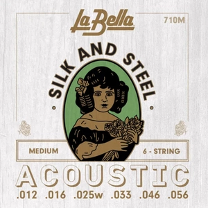 La Bella 710M Silk & Steel Medium pas cher