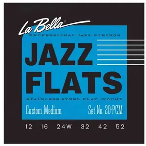 Labella 20PCM - Jeu de cordes guitare électrique Jazz Flats - Custom M... pas cher