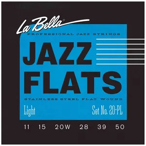 Labella 20PL - Jeu de cordes guitare électrique Jazz Flats - Light 11-... pas cher