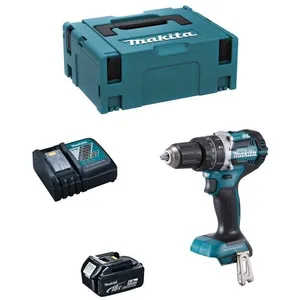 Perceuse à Percussion MAKITA DHP484 - 1 x 5,0 Ah + DC18RC + MAKPAC 2 pas cher