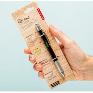 Kikkerland Stylo Outil Multi-fonction Noir/Argent pas cher
