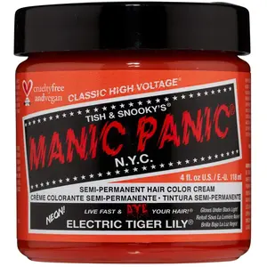 Manic Panic Crème formule colorations semi-permanentes - électrique Tiger Lily pas cher