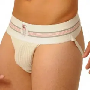 Jockstrap Fist Large Bande Blanc blanc XL pas cher