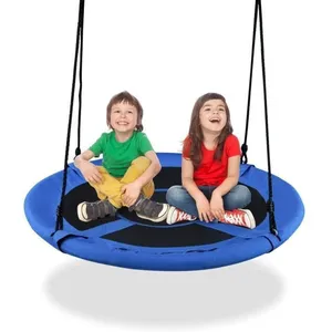 GOPLUS Balançoire Nid d'Oiseau Rond en Tissu Oxford et PP, Ø 100 cm, H...Vendu parcdiscount