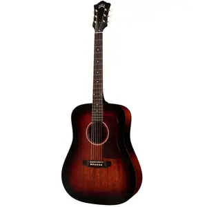 Guild D-20E Vintage Sunburst elektrisch-akoestische westerngitaar met koffer pas cher