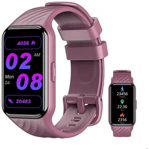Blackview Montre Connectée Femme avec Fréquence Cardiaque/ SpO2/Podomètre/100+ Modes Sportifs /2 Bracelets/Android iOS-Violet pas cher