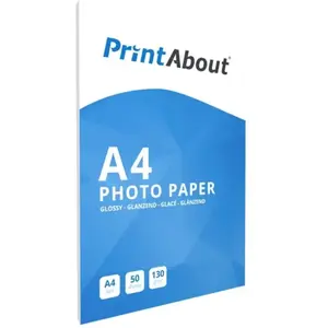 PrintAbout Premium Glossy A4 130 grams fotopapier (50 vel) pas cher