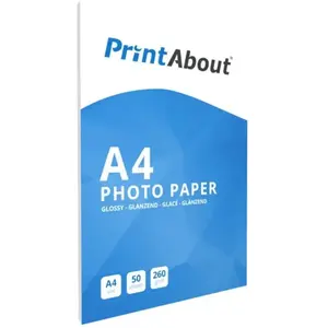 PrintAbout Premium Glossy A4 260 grams fotopapier (50 vel) pas cher