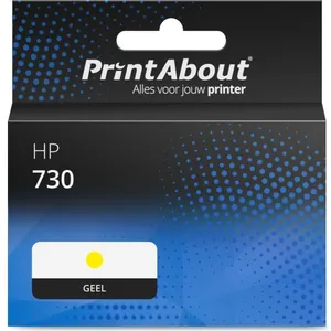 PrintAbout huismerk Inktcartridge 730 (P2V70A) Geel Hoge capaciteit Ge... pas cher