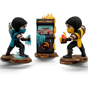 Iron Studios Mini Coscorpion Vssubzero Set Arcade Mini Figurine Mortal Kombat 15 Cm pas cher