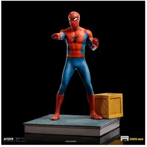 STATUE Iron Studios Spider-Man 60s Animated Series - Pointing Meme Ar... pas cher