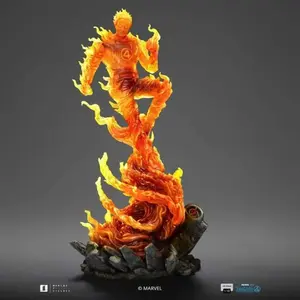 Iron Studios Fantastic Four Art Scale Statue 1/10 Human Torch 30 cm pas cher