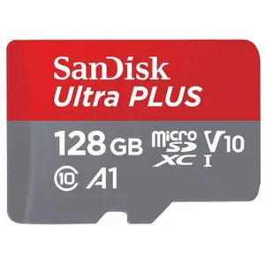 Carte Mémoire SanDisk Ultra Plus MicroSDXC UHS-I 128 Go avec Adaptateu...Vendu parcdiscount