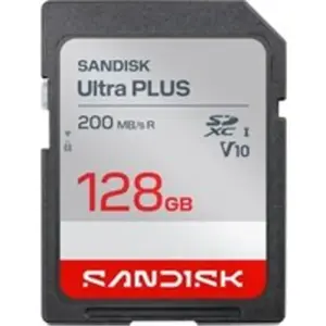 Sandisk Sdxc Ultra Plus 128gb Uhs-i-v10- U1- C10 200mb/s- Hd pas cher