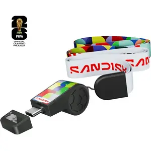 SANDISK USB-C FIFA 2026 128GB (128 Go, USB-C), Clé USB, Vert, Multicolore, Noir pas cher