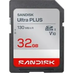 Carte mémoire SDXC SanDisk Ultra Plus 32 Go UHS-I pas cher