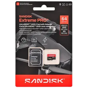 Sandisk Extreme PRO microSDXC 64 Go 90 Mo/s SDSQXCU-064G-GS6MA pas cher