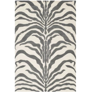 SAFAVIEH Tapis Imprimé Animalier SalonSalle à mangerChambre à coucher - Cambridge CollectionIvoire Gris Foncé183 X 274 cm pas cher