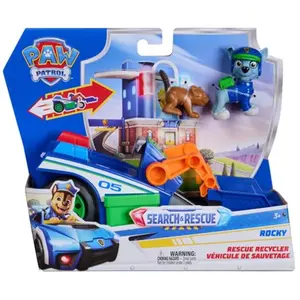 Comparateur de prix : Véhicule + Figurine Paw Patrol Search & Rescue Rocky Pat'patrouille
