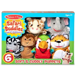 Coffret 6 Marionnettes Safari pas cher