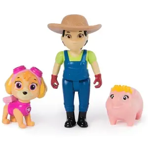 PAW Patrol - Skye & Boerin Yumi met varkensvriendje Speelfigurenset pas cher
