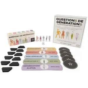 Jeu de culture générale Spin Master Games Questions de Générations pas cher