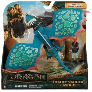 SPIN MASTER PACK DRAGON ET VIKING 25 CM TEMPETE Dragons Movie pas cher