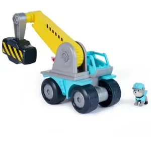 Rubble & Crew - Motor Megahamervoertuig van 25,4 cm met Motor-Actiefiguur - Bouwvoertuig - Speelset