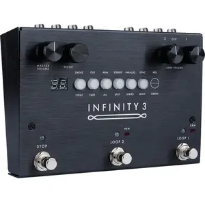 Pigtronix Infinity 3 Deluxe Stereo Double Looper Avec Midi pas cher