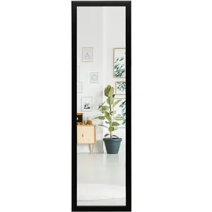 COSTWAY Miroir 2 en 1 Suspension Mural + Porte 119 x 33 cm, avec Croch... pas cher
