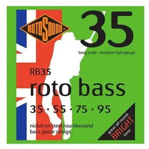Comparateur de prix : Rotosound RB35 Roto Bass - Jeu de cordes basse - 35-95