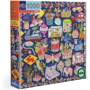Eeboo The Cat & The Yarn (1000). pas cher