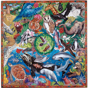 Puzzle 1000 pièces Eeboo Wild World pas cher