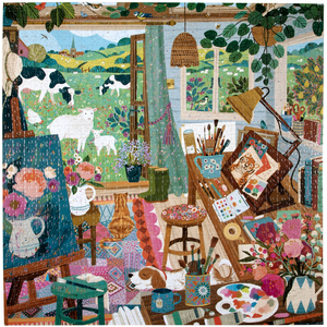 Puzzle Artist’s Cottage Eeboo 1000 pièces pas cher