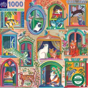 eeBoo Cats In Windows 51461 pas cher