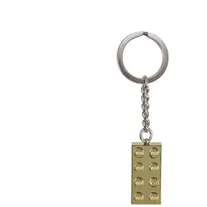 Autre Porte-clés brique LEGO dorée 850808 pas cher