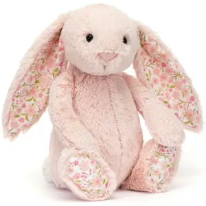 Jellycat Peluche Bashful Lapin en fleurs Cerise (31 cm) pas cher
