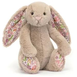 Jellycat Peluche Bashful Lapin en fleurs Beige (18 cm) pas cher