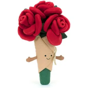 Jellycat Peluche Amuseable bouquet de Rose (30 cm) pas cher