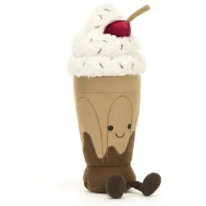 Jellycat Peluche Amuseable Milkshake au chocolat Marin (27 cm) pas cher