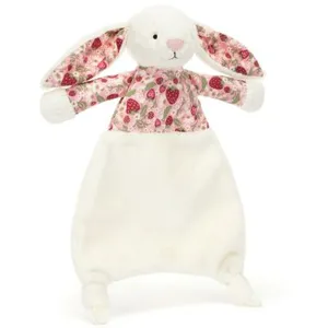 Jellycat Doudou plat Lapin en fleurs Crème pas cher