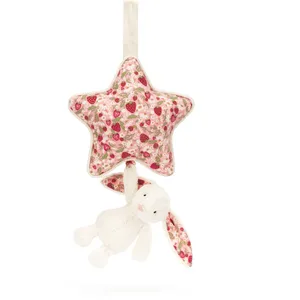 Jellycat Peluche musicale Lapin en fleurs Crème (30 cm) pas cher