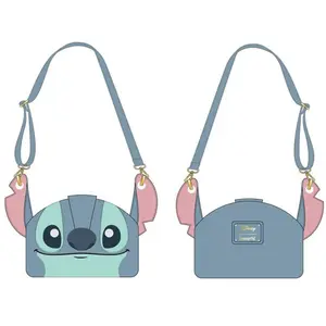 Funko Sac à bandoulière - Loungefly - Stitch - Bleu - Enfant - Zippée pas cher