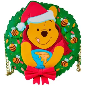 Disney Loungefly Crossbody Bag Winnie the Pooh Wreath pas cher